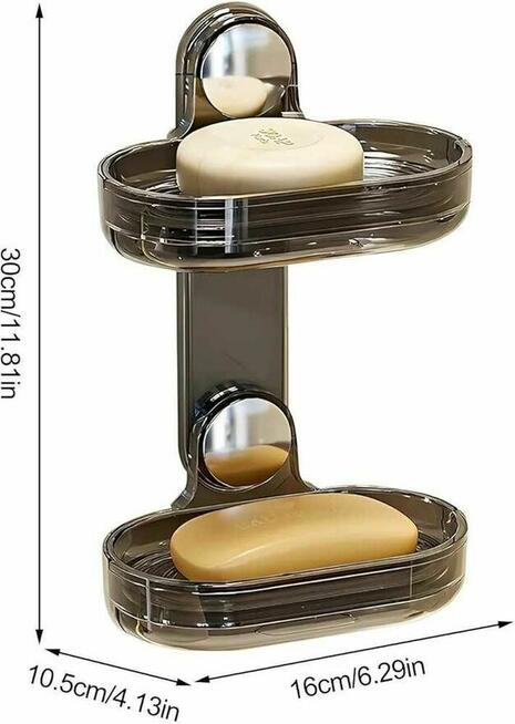 Mydelniczka ścienna na ścianę półka na mydło pod prysznic