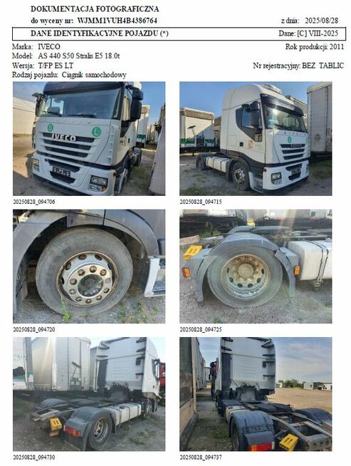 Ciągnik samochodowy Iveco AS 440 S50 Stralis E5 - 2011 r.