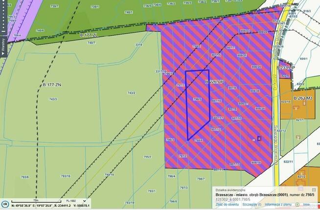 działka inwestycyjna przy S1