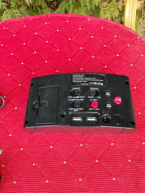 Zegar LED Zegarek elektroniczny podświetlany Cyfrowy Budzik