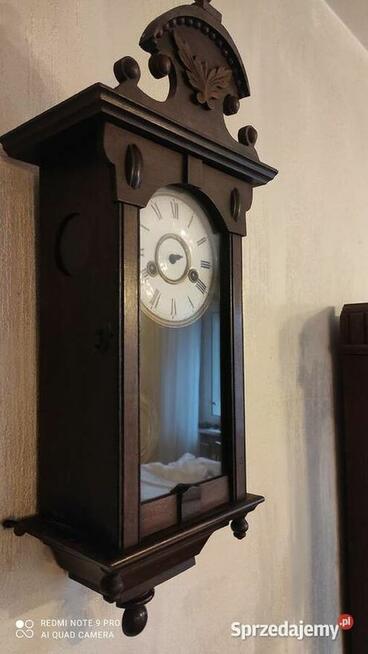 Stary zegar wiszący miniatura, eklektyk