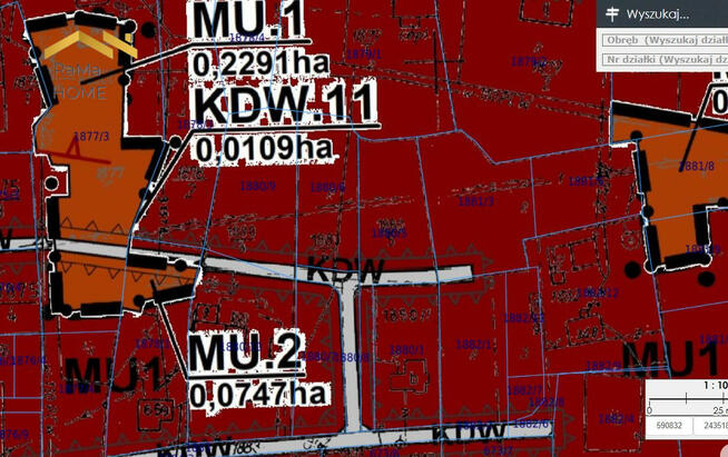 Działka budowlana Wola Batorska gm. Niepołomice,