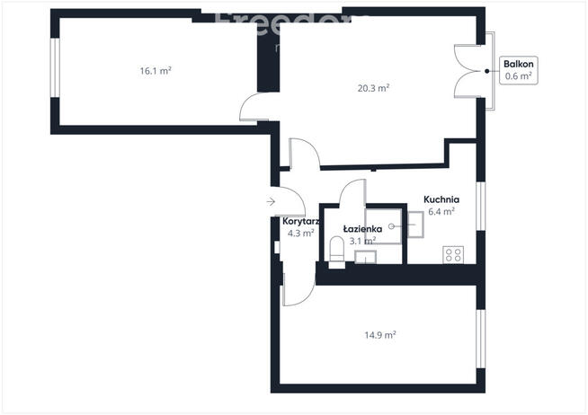 68 m², Uniwersytet za rogiem. M4 z potencjałem.