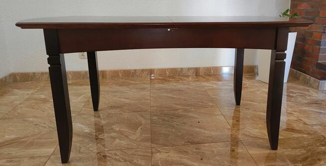 Stół Rozkładany Ciemny Zefam San Marino Rozsuwany drewniany