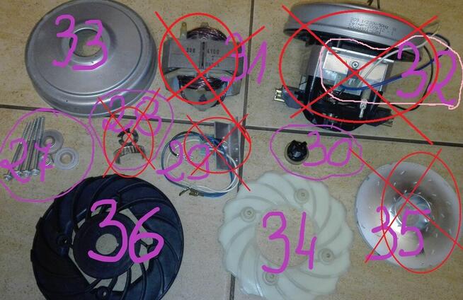 Zelmer Syrius 1600 typ.1600.3.K14H T-odkurzacz /części !