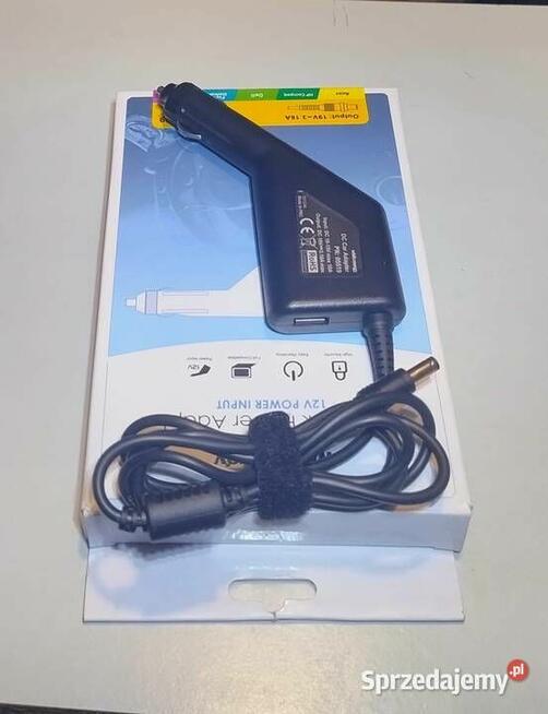 Zasilacz, ładowarka sam do laptopa wej/wyj. 12/19V z USB