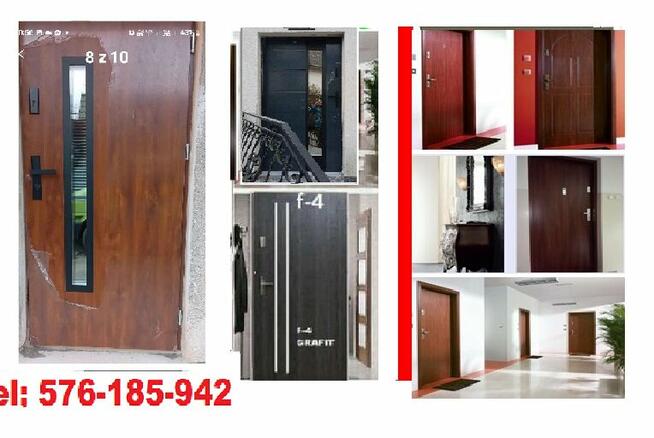 Drzwi zewnętrzne z MONTAŻEM akustyczne bloki