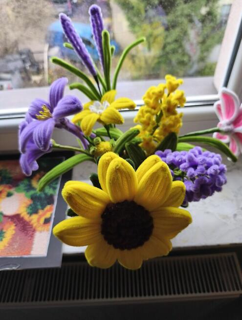 Kwiaty ręcznie robione