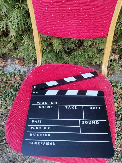 Klapa reżyserka filmowa Do scen Filmów Klap deska Hollywood