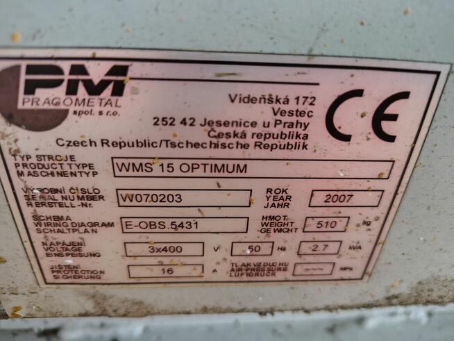 Owijarka do palet folią stretch Pragometal WMS 15 Optimum