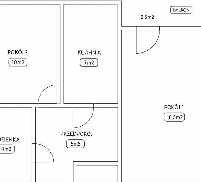Bielany dwupokojowe rozkładowe