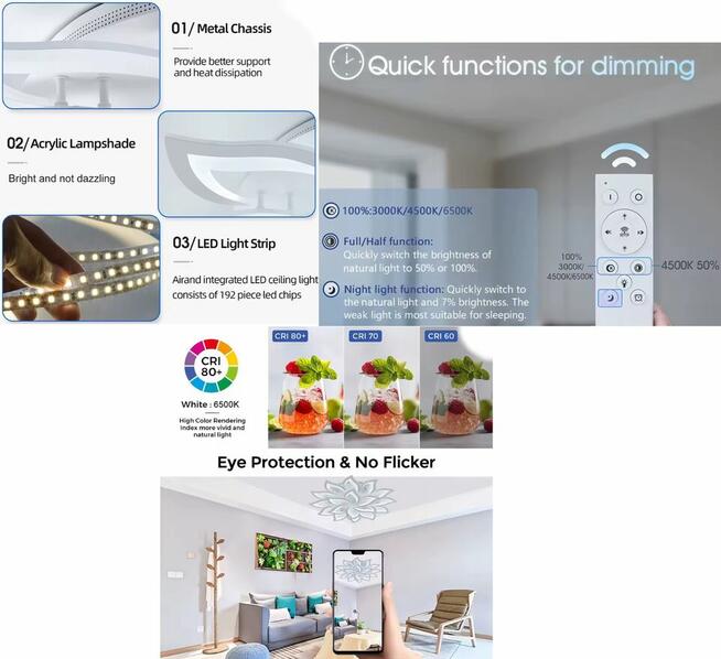 Płonący Kwiat LED:5-35m2 50W,95W,130W,170W NOWE Cena z Wysył