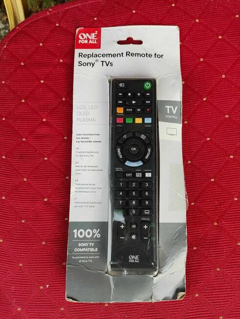 Pilot Do telewizora Sony TV Uniwersalny One For All LCD LED