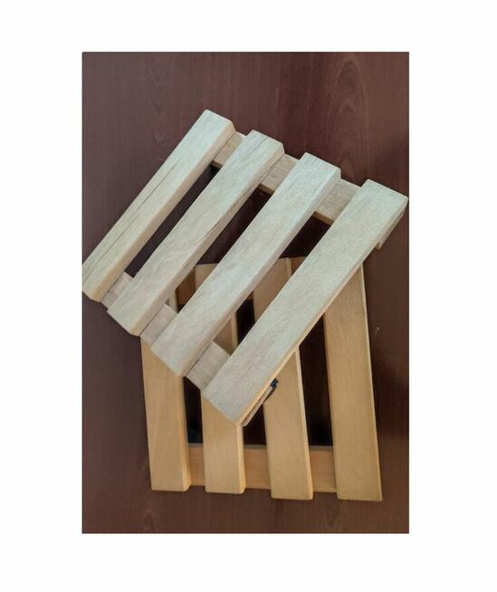 podest wózek stolik drewniana podstawka na kwiaty doniczki c