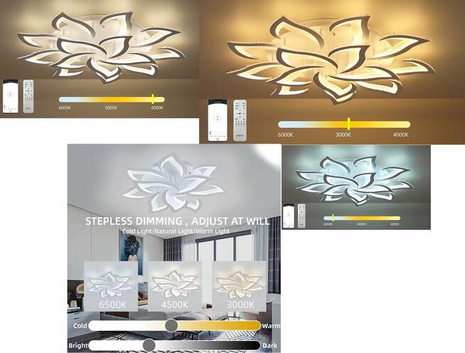 Płonący Kwiat LED:5-35m2 50W,95W,130W,170W NOWE Cena z Wysył