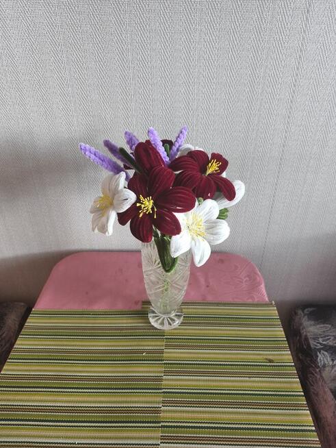 Kwiaty ręcznie robione