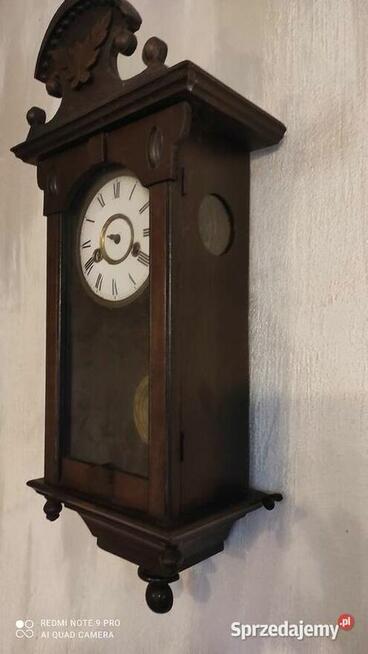 Stary zegar wiszący miniatura, eklektyk