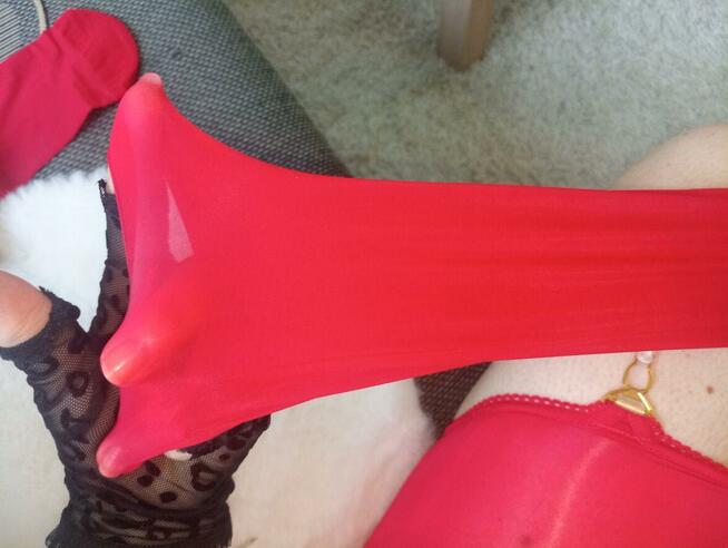 Olejowe pończochy z pasem