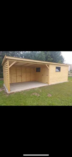 Domek ogrodowy z werandą