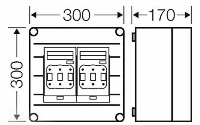 Hensel mi6265 Obudowa rozłącznika bezpiecznikowego NH Hensel