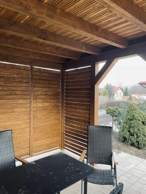 Solidna altana altanka z żaluzjami 400x400 MD DREWUTNIA