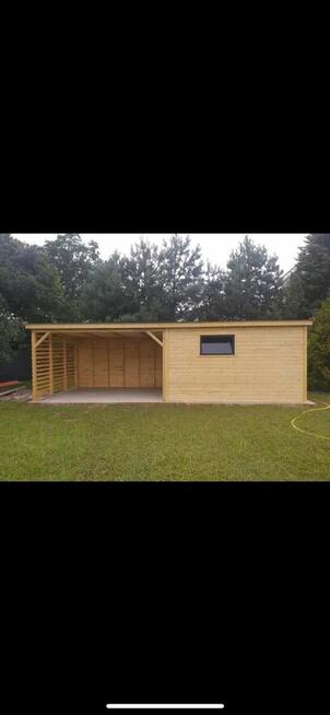 Domek ogrodowy z werandą