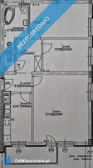 Przestronne mieszkanie 79,50 m², 3 pokoje, Podkarczówka