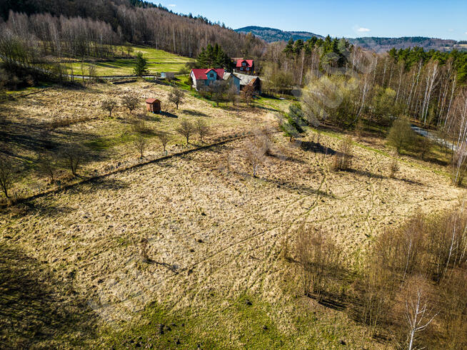 Dwie działki budowlane blisko lasu, spokój i cisza