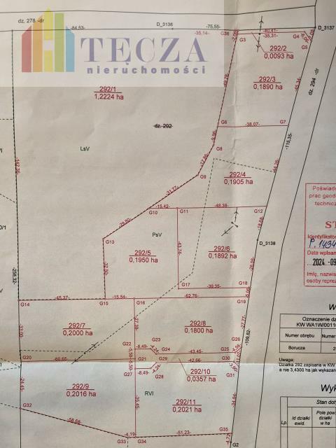 Działka budowlana Borucza gm. Strachówka