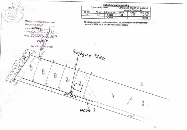 Działka budowlana Koziel gm. Raków,