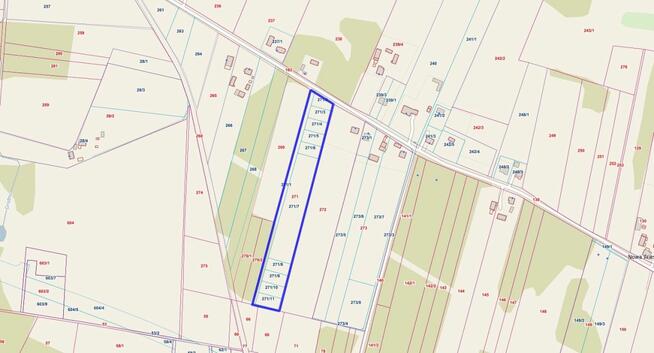 Działka budowlana Koziel gm. Raków,