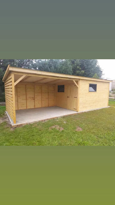 Domek ogrodowy z werandą