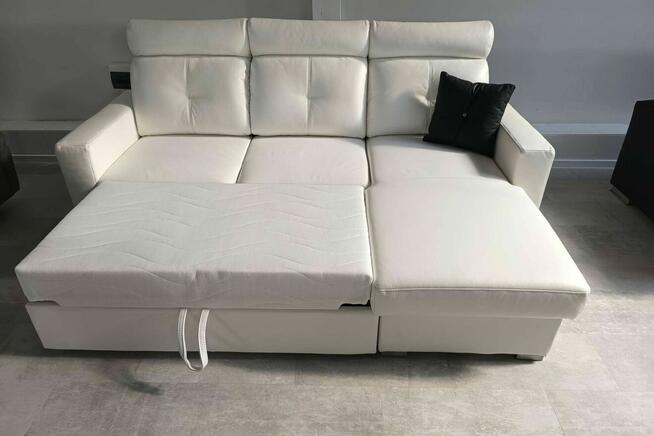 -20% Narożnik Monti, gruba skóra, spanie i pojemnik!