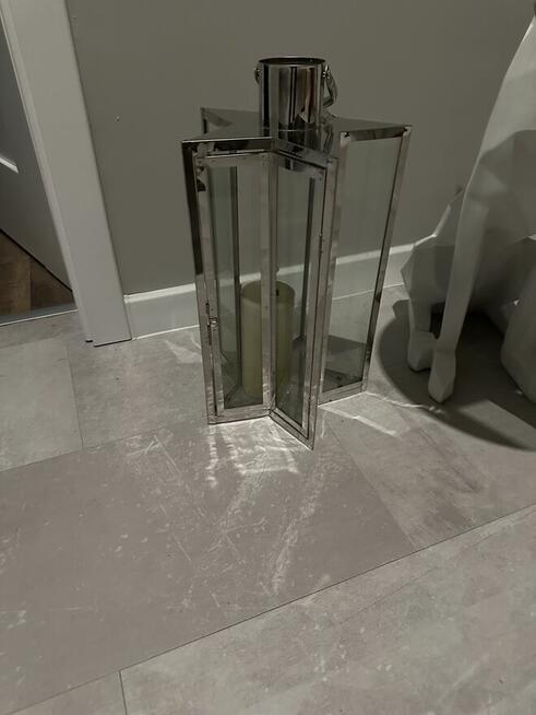 Lustro duże do przedpokoju plus lampion/latarnia zestaw