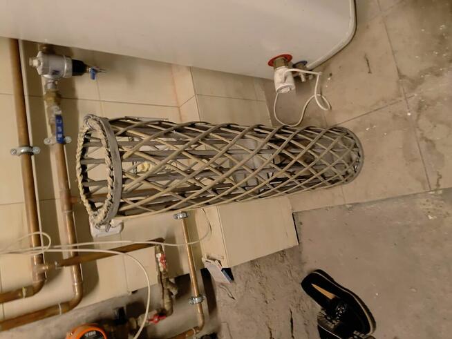 lampion wiklina szary