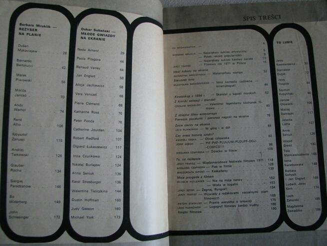 Magazyn filmowo-telewizyjny nr 1 1972r.