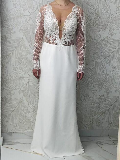 Piekna suknia ślubna z salonu Laurelle