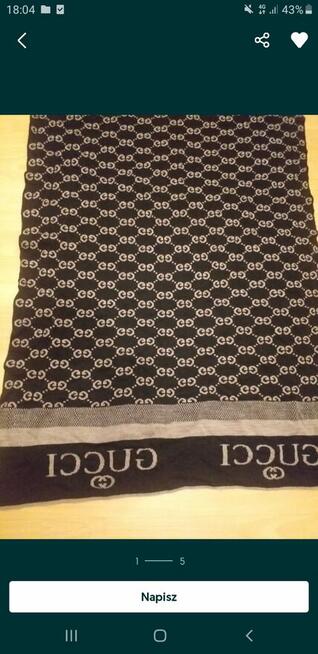 Chusta szalik Gucci wyprzedaż sale