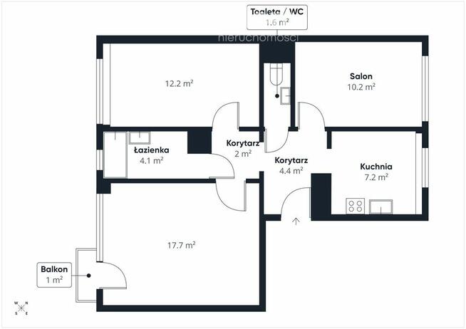 Świetnie zlokalizowane mieszkanie blisko centrum