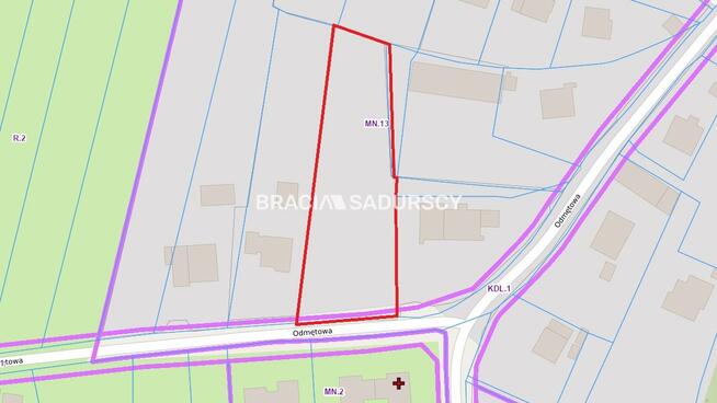 Działka inwestycyjna Kraków, Odmętowa