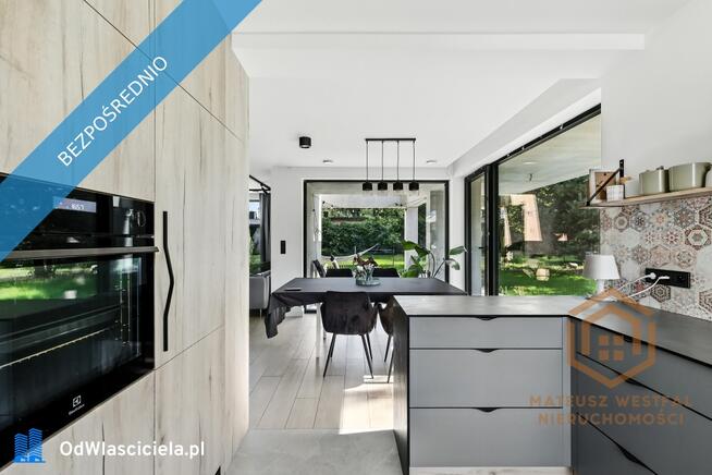 Nowoczesny dom z 2023r. Zielony Romanów, 176m2, duży ogród