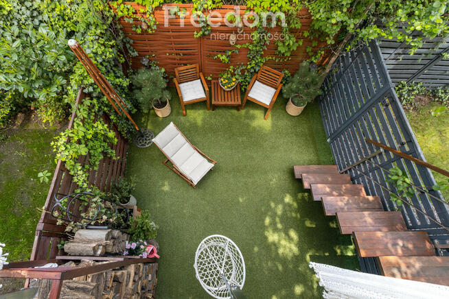 Stylowe mieszkanie z ogródkiem i loggią Józefosław