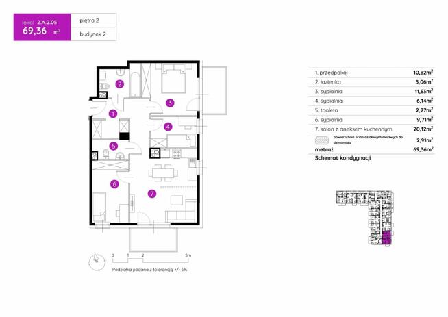 Mieszkanie Gliwice, Szafirowa