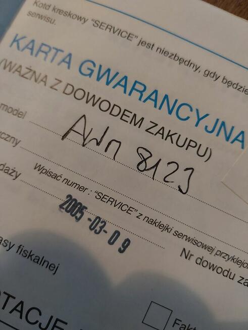 Whirlpool AWM 8123 Pozostałości