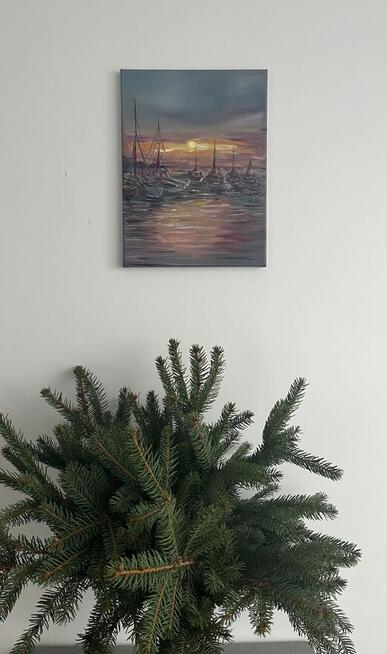 Obraz 30×40 „Szept Zachodu nad Portem”