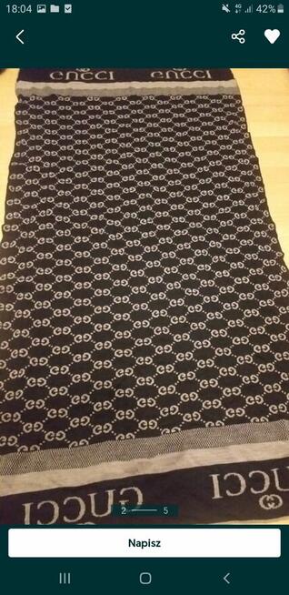 Chusta szalik Gucci wyprzedaż sale