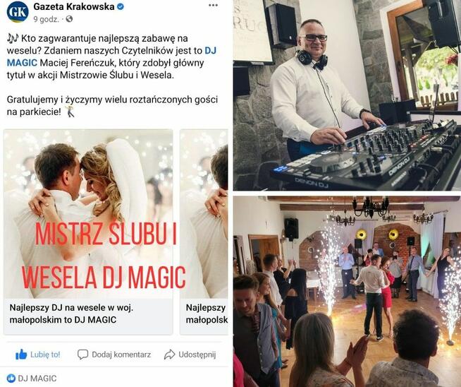 DJ MAGIC – WESELA i EVENTY PREMIUM Muzyką łącze Pokolenia