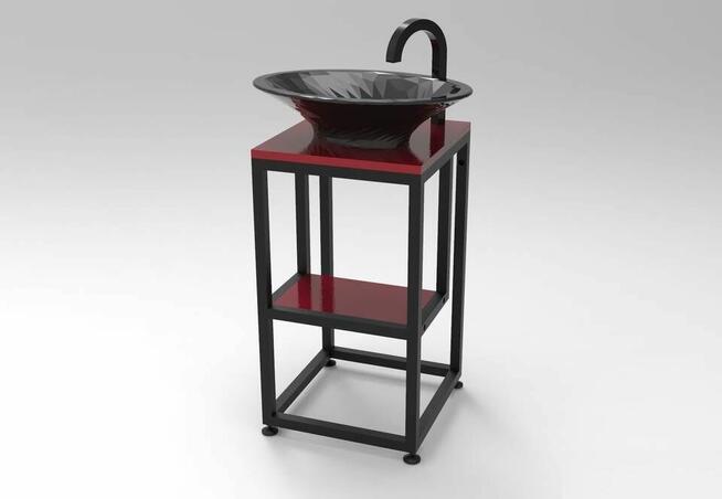 Konsola łazienkowa stelaż pod umywalkę loft stojak