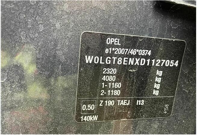 Opel Insignia I sprzedaż syndyka