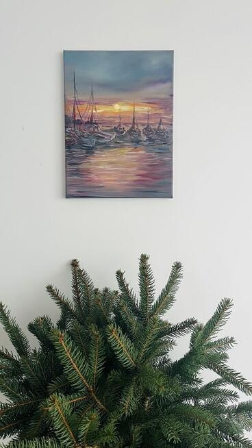 Obraz 30×40 „Szept Zachodu nad Portem”
